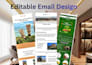 create responsive editable newsletter design and email campaign